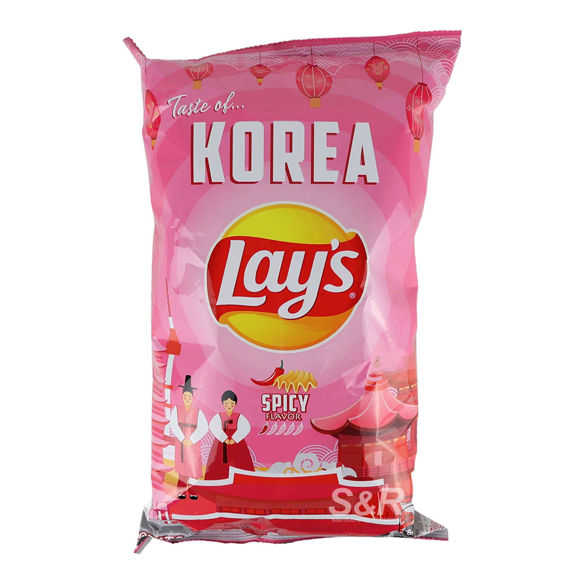 Lays Spicy Flavor Potato Chips 170g Lays Spicy Flavor Potato Chips 170g